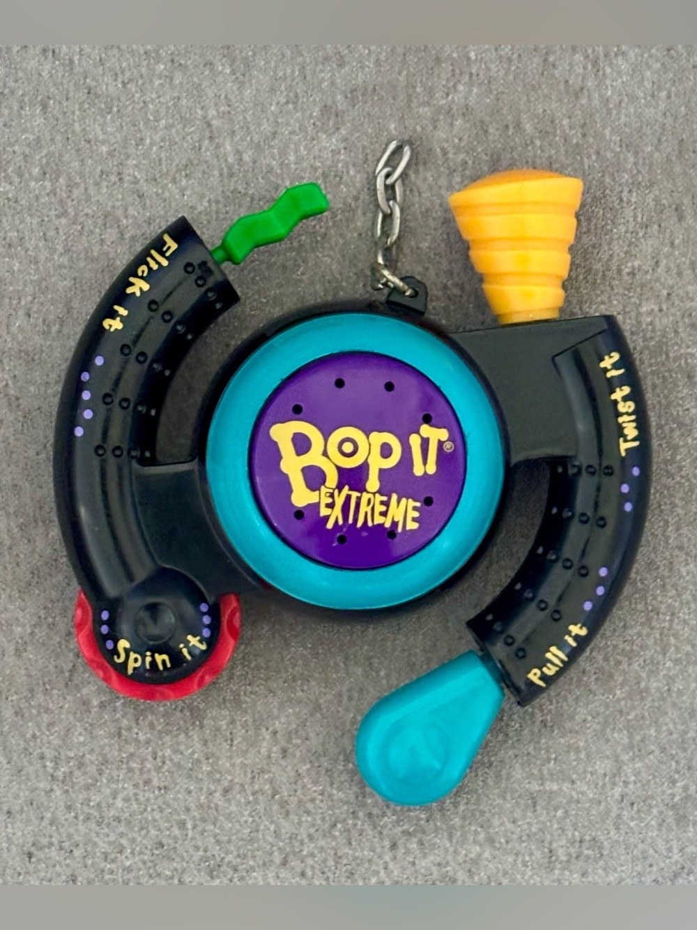 Vintage Hasbro Bop It Extreme Keychain Pocket Mini 2000 Tested WORKS w/Batteries